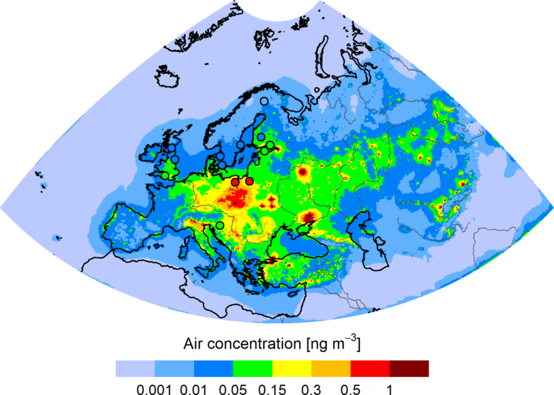 Pollution maps – MSC-East